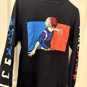 Shoto Todoroki Anime Graphic Long Sleeve Shirt